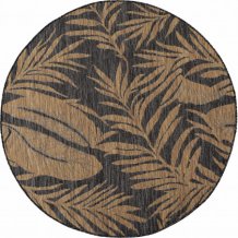 Kusový koberec Mira 1451 black kruh