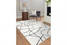 Kusový koberec Mode 8522 abstract cream/black