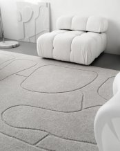 Kusový koberec Morphic light grey