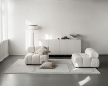 Kusový koberec Organica light grey