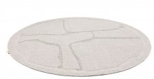 Kusový koberec Organica light grey kruh