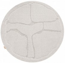 Kusový koberec Organica light grey kruh
