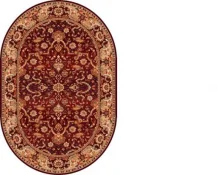 Kusový koberec Rejent vínový - ovál (burgundy)