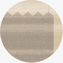 Kusový koberec Sera béžový kruh