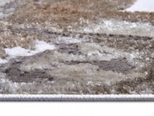 Kusový koberec Shine 105922 Floral White Grey Brown