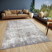 Kusový koberec Shine 105925 Abstract Cream Grey