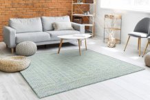 Kusový koberec Sion Sisal Aztec 22184 green/blue/ecru