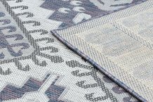 Kusový koberec Sion Sisal Aztec 3007 blue/pink/ecru – na ven i na doma