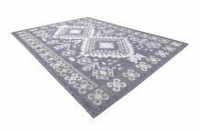 Kusový koberec Sion Sisal Aztec 3007 blue/pink/ecru – na ven i na doma