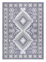 Kusový koberec Sion Sisal Aztec 3007 blue/pink/ecru – na ven i na doma