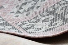 Kusový koberec Sion Sisal Aztec 3007 pink/ecru