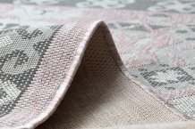 Kusový koberec Sion Sisal Aztec 3007 pink/ecru – na ven i na doma