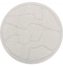 Kusový koberec Tektonica light grey kruh