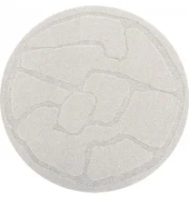 Kusový koberec Tektonica light grey kruh