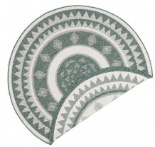 Kusový koberec Twin Supreme 103415 Jamaica green creme kruh – na ven i na doma