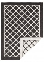 Kusový koberec Twin Supreme 103425 Sydney black creme – na ven i na doma