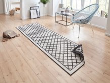 Kusový koberec Twin Supreme 103425 Sydney black creme – na ven i na doma