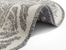 Kusový koberec Twin Supreme 104164 Siruma Grey/Cream kruh – na ven i na doma