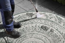 Kusový koberec Twin Supreme 104167 Siruma Green/Cream kruh – na ven i na doma