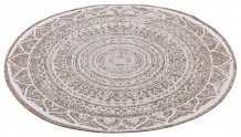 Kusový koberec Twin Supreme 105498 Linen kruh – na ven i na doma