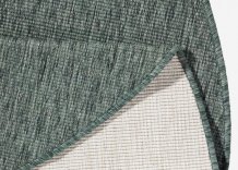 Kusový koberec Twin-Wendeteppiche 103095 green cream kruh – na ven i na doma