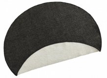 Kusový koberec Twin-Wendeteppiche 103096 black cream kruh – na ven i na doma