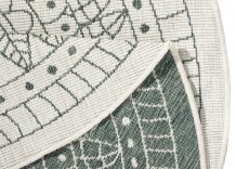 Kusový koberec Twin-Wendeteppiche 103103 creme grün kruh – na ven i na doma