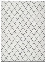 Kusový koberec Twin-Wendeteppiche 103118 grau creme – na ven i na doma