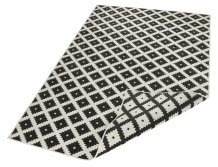Kusový koberec Twin-Wendeteppiche 103124 schwarz creme – na ven i na doma