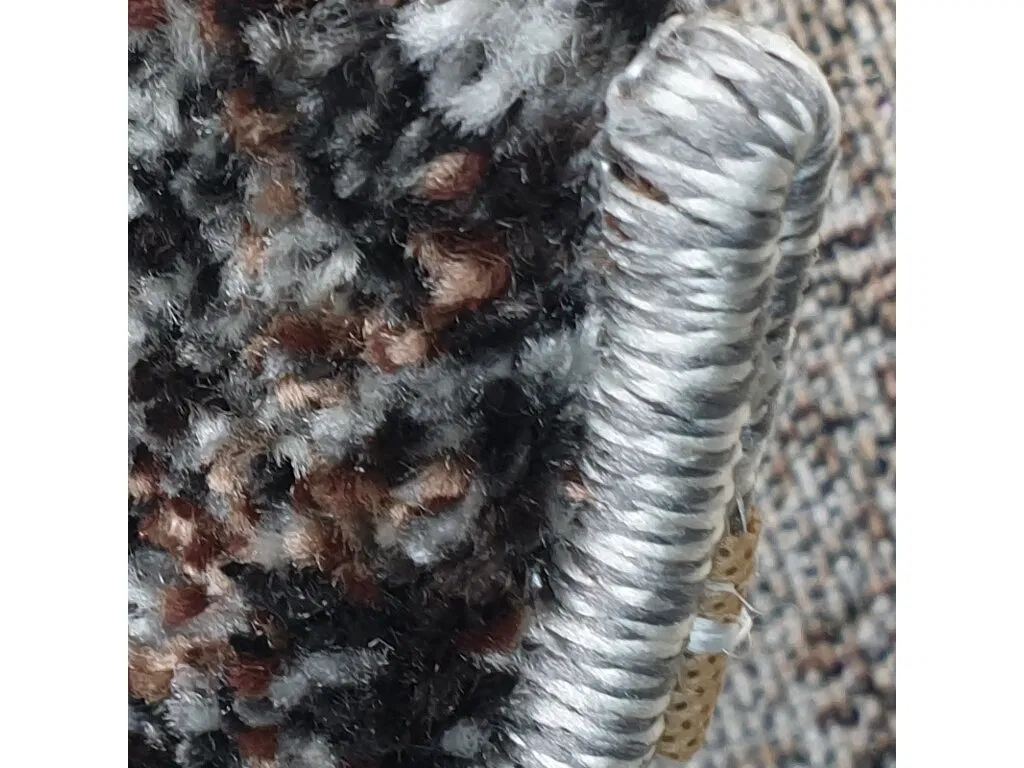 Kusový koberec Universe - kruh / 841-86 Dk. Grey-beige