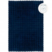 Kusový koberec Waffle Faux Fur Navy