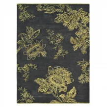 Kusový květinový koberec Wedgwood Tonquin charcoal 037005 Brink & Campman