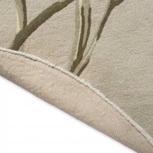 Květinový kruhový koberec Laura Ashley Gosford natural / sage green 81307  - kruh 200 - Brink & Campman