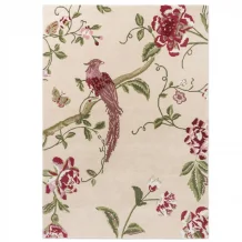 Květinový vlněný koberec Laura Ashley Summer Palace cranberry grape 081200 Brink & Campman