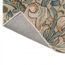 Květinový vlněný koberec Morris & Co Golden Lily green-red 130107 Brink & Campman