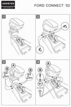 Lakťová opierka FORD CONNECT 2002-8/2010