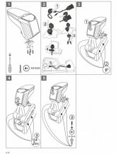 Lakťová opierka Ford Connect 2013- (USB+AUX konektor, černá)