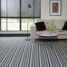 Metrážový bytový koberec Multi Stripe 6927 šedý