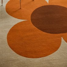 Moderní koberec Orla Kiely Flower Placemen pumpkin-ecru 158203  - Brink & Campman
