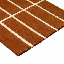 Moderní kusový běhoun Marimeko Tiiliskivi hnědý 132905  Brink & Campman