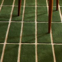 Moderní kusový běhoun Marimeko Tiiliskivi zelený 132907 Brink & Campman