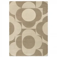 Moderní kusový koberec Orla Kiely Prism Flower mushroom-ecru 158009 Brink & Campman