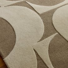 Moderní kusový koberec Orla Kiely Prism Flower mushroom-ecru 158009 Brink & Campman