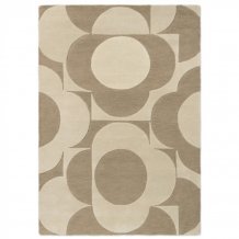 Moderní kusový koberec Orla Kiely Prism Flower mushroom-ecru 158009 - Brink & Campman