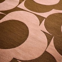 Moderní kusový koberec Orla Kiely Prism Flower pink-terracota 158002 Brink & Campman