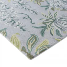 Moderní květinový koberec Laura Ashley Parterre pale sage 81707 Brink & Campman
