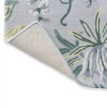Moderní květinový koberec Laura Ashley Parterre pale sage 81707 Brink & Campman