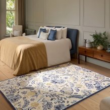 Moderní vlněný koberec Sanderson Shalimar china blue 148508 Brink & Campman