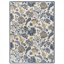 Moderní vlněný koberec Sanderson Shalimar china blue 148508 Brink & Campman