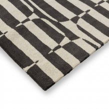 Moderní vlněný kusový koberec Scion Lohko Stripe charcoal  123105 Brink & Campman